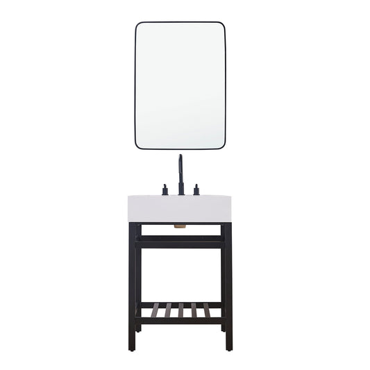 Altair Designs 24" single vanity with top - 70024-SWAP-MB-NM