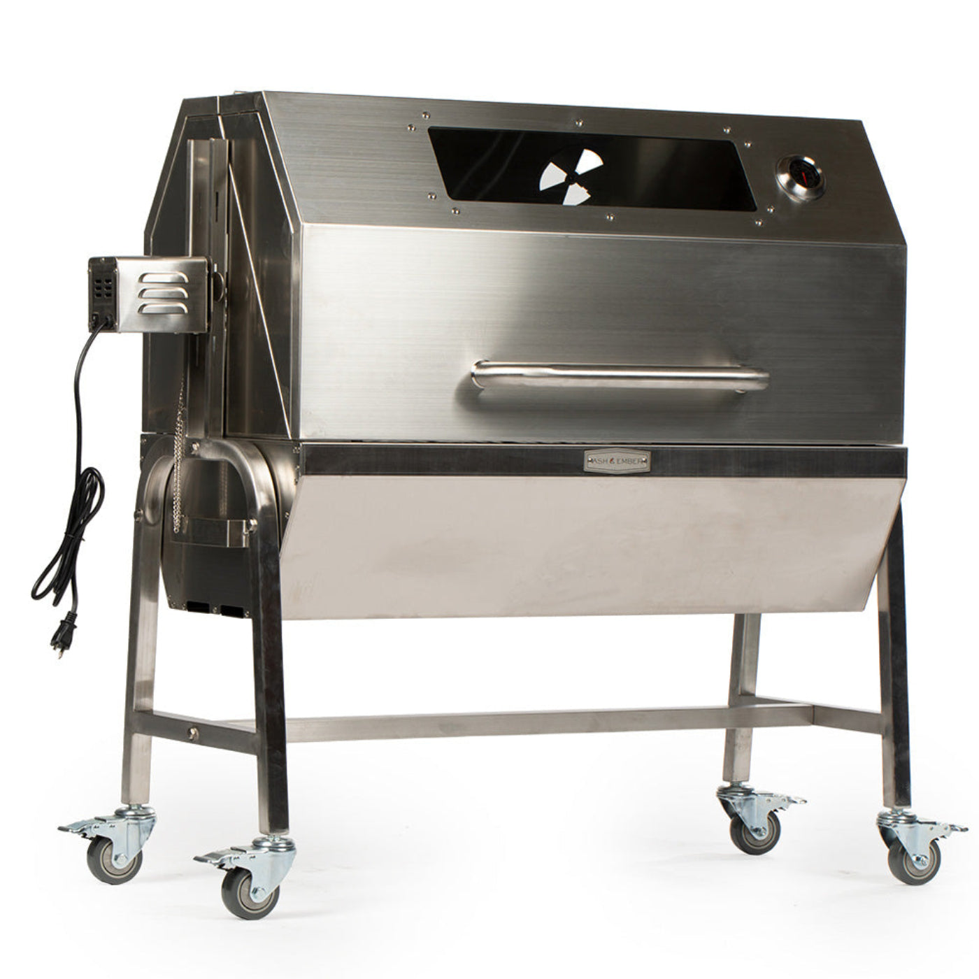 Ash & Ember 13 Watt Stainless Steel Rotisserie Grill with Hood - 899655