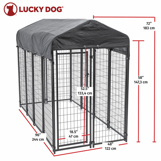 Lucky Dog Uptown Large Welded Kennel Heavy Duty Dog Cage  - 166341
