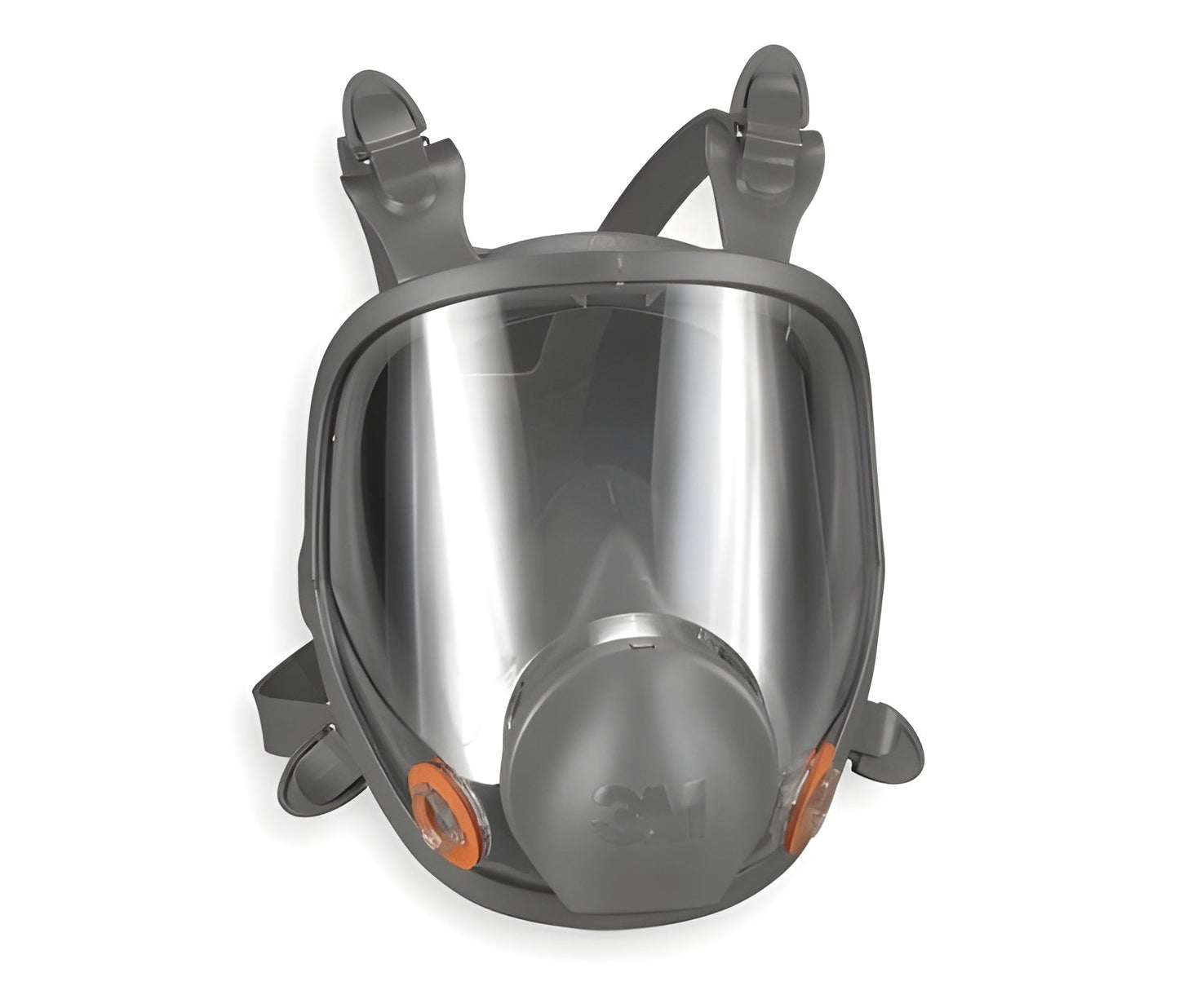 Grainger 3M 6000 - Reusable Respirator Industrial N95 Full Face 4 Point Adjustable Head Strap Small Gray - 4JG17