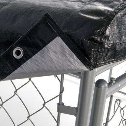 Lucky Dog Uptown Outdoor Covered Kennel Heavy Duty Dog Cage Pen (4 Pack) - 173765