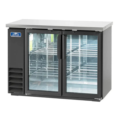 Arctic Air ABB48G 48" Double Glass Door Back Bar Refrigerator - ABB48G
