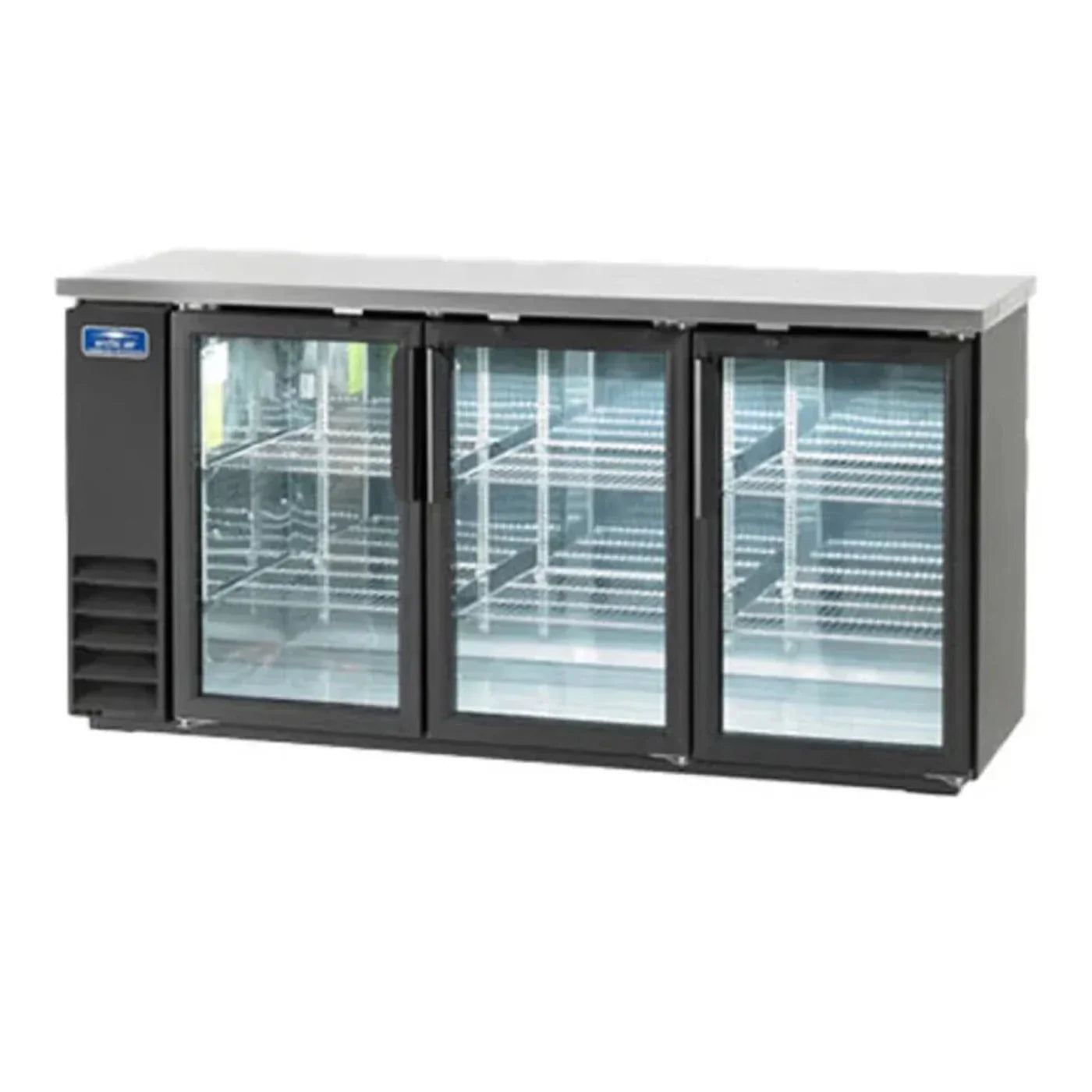Arctic Air ABB72G 73" Triple Glass Door Back Bar Refrigerator - ABB72G