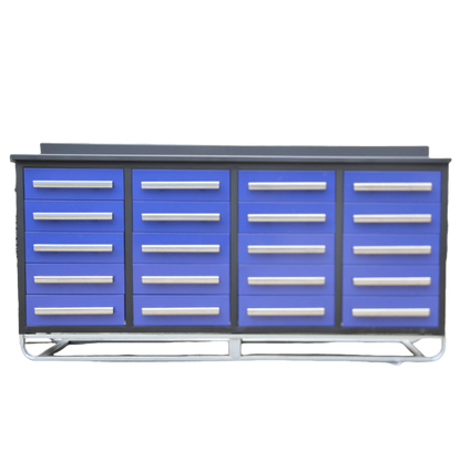 Chery Industrial [AS-IS] 7' Garage Storage Cabinets with 20 Drawers - D_WW000207