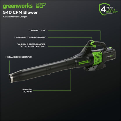 Greenworks 60V 22" Cordless Battery Self-Propelled Mower Combo Kit w/ String Trimmer and Blower - 1374902-VK