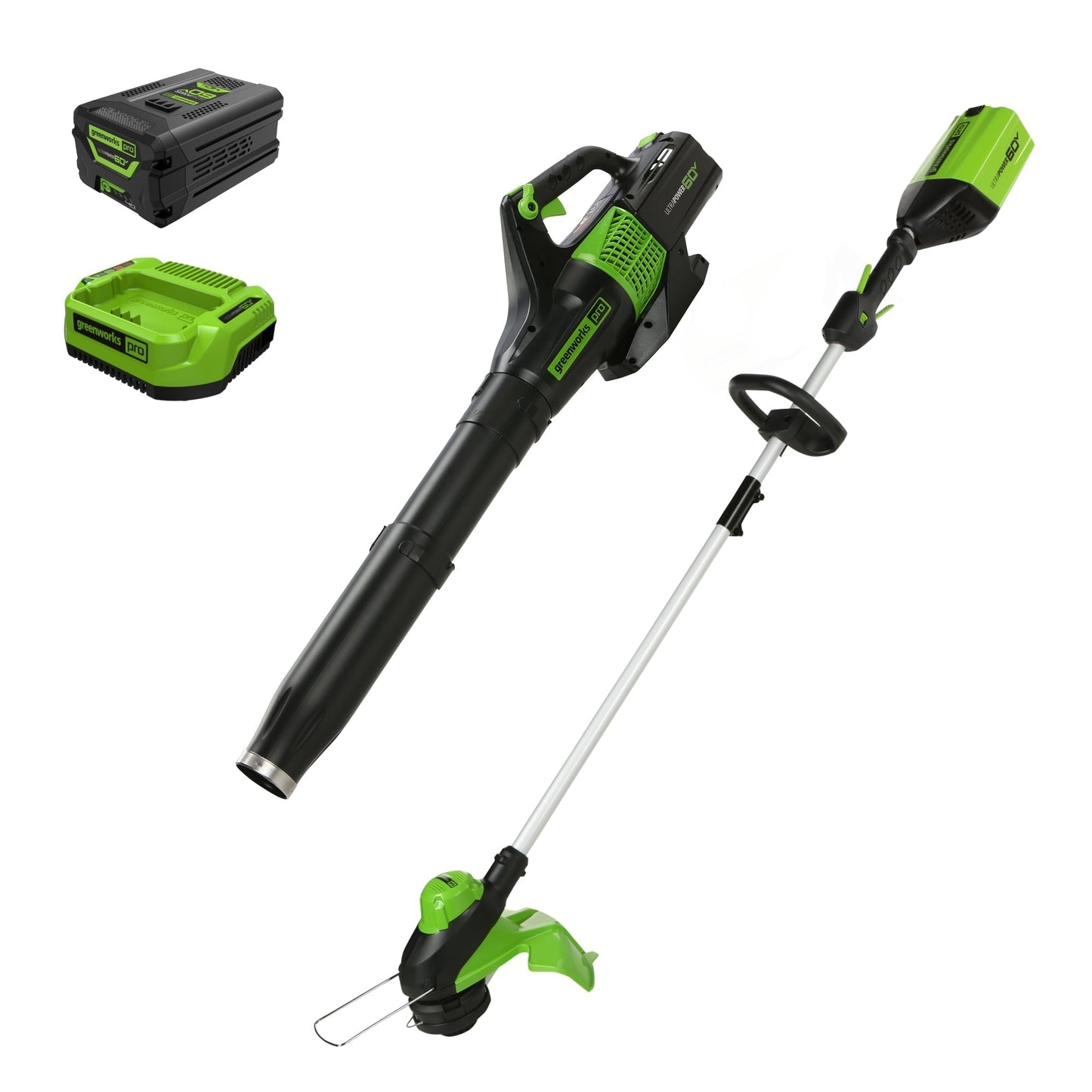 Greenworks 60V 22" Cordless Battery Self-Propelled Mower Combo Kit w/ String Trimmer and Blower - 1374902-VK