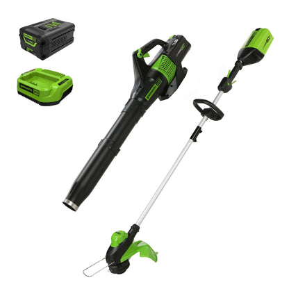 Greenworks 60V 22" Cordless Battery Self-Propelled Mower Combo Kit w/ String Trimmer and Blower - 1374902-VK