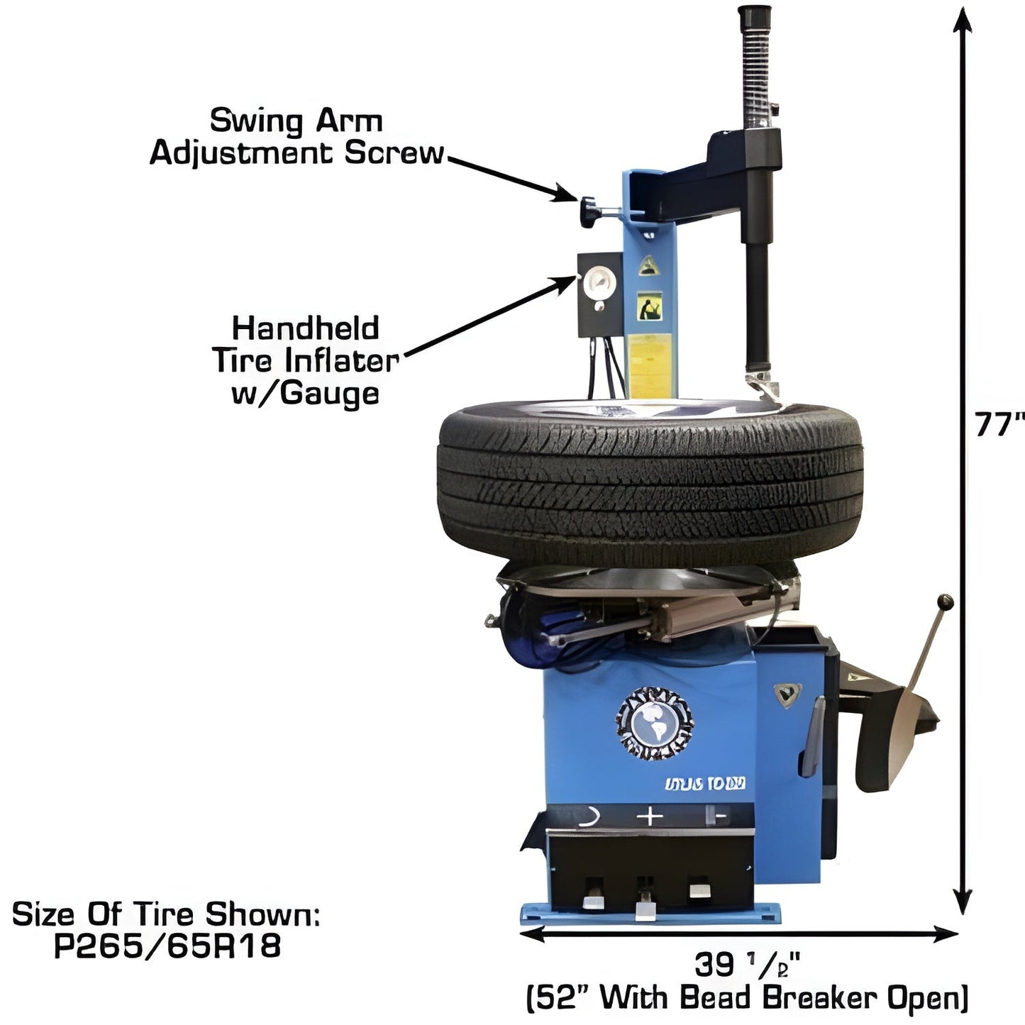 Atlas TC229 Tire Changer + WB49-2 Wheel Balancer Combo Package - ATETCWB-COMBO6-FPD