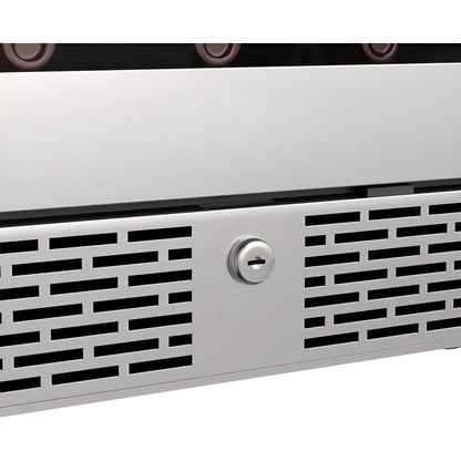 Avallon 24 Inch Wide 53 Bottle Capacity Single Zone Wine Cooler with Left Swing Door - AWC242SZLH