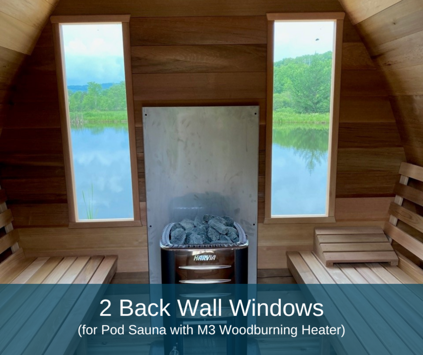 Dundalk LeisureCraft Clear Cedar POD Sauna - DLCCCPOD8X6-8KW