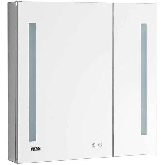 Aquadom Signature Royale Bi-View 36" x 30" Rectangular Medicine Cabinet With Lighting, Defogger, Integrated LED 3X Magnifying Mirror And Electrical Outlet with USB - SR-3630-N