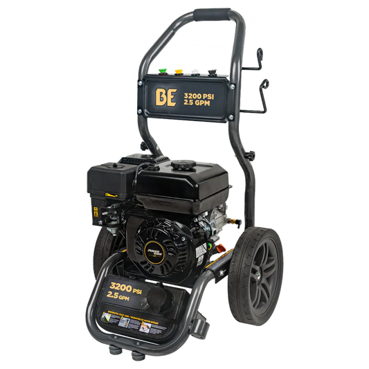 BE Power Equipment 3,200 PSI 2.5 GPM Cold Water Gas Pressure Washer - BE327PX