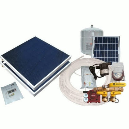 Heliatos Boat Freeze Protected Solar Water Heater Kit with Built-In Heat Exchanger - Backyard Provider