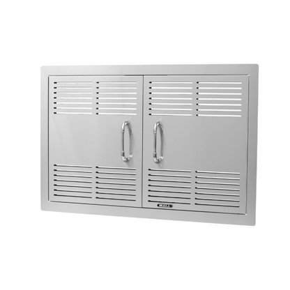 Bull Grills 30-Inch Dual Lined Vented Stainless Steel Double Access Doors (44570) - 44570