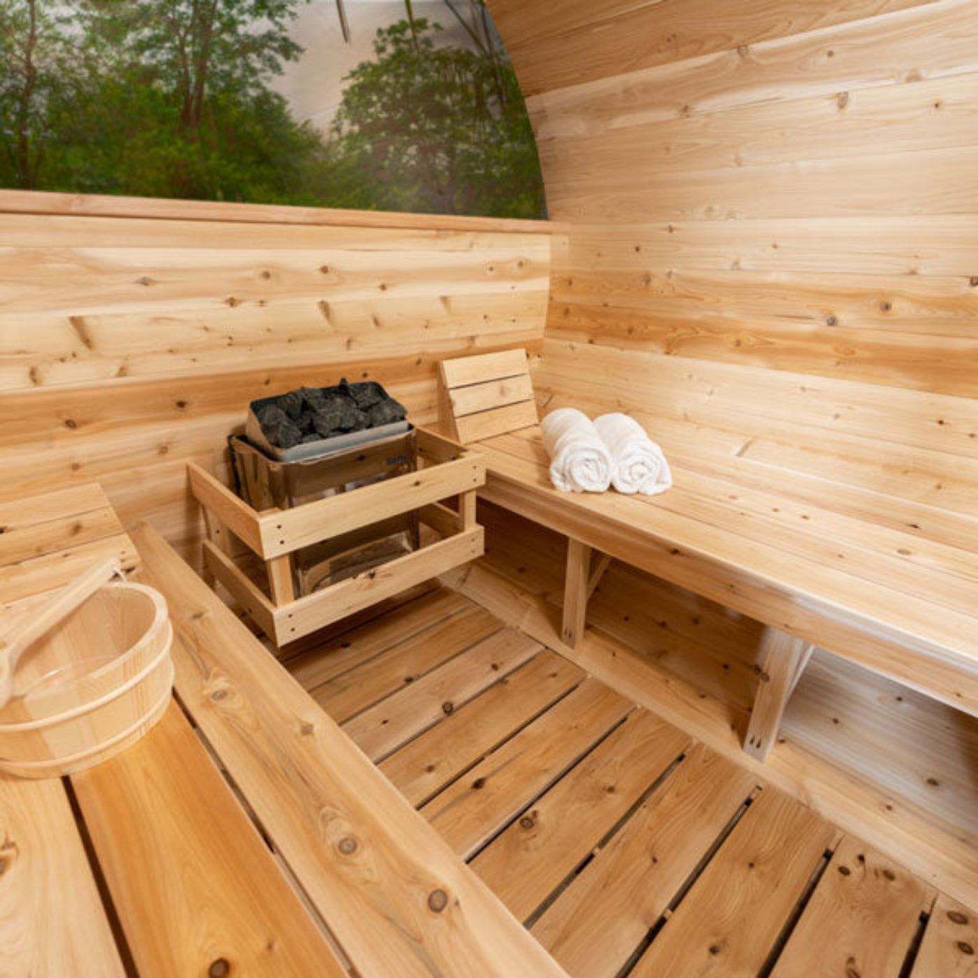 Dundalk Leisurecraft Serenity MP Barrel Sauna - CTC2245MPE