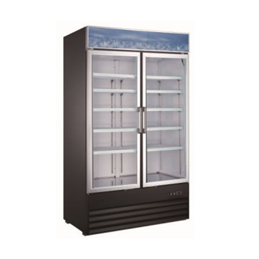 Chef AAA - G768BM2F-HC,  Commercial 49" 2 Glass Door Merchandiser Refrigerator 29cu.ft. - G768BM2F-HC