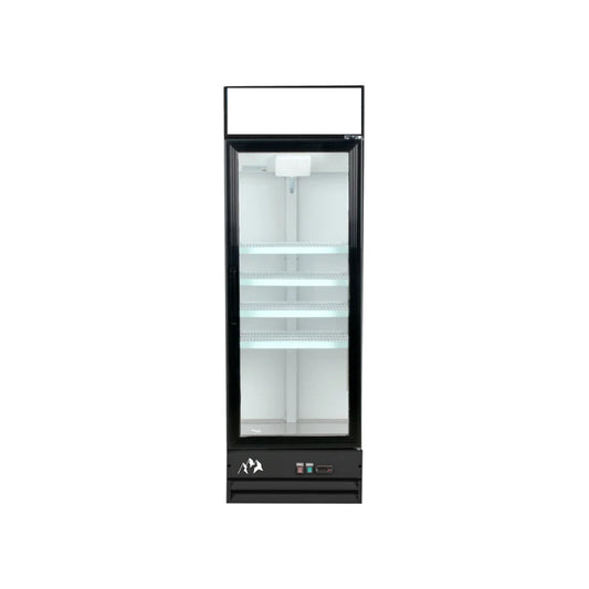 Chef AAA - G368BMF-HC, Commercial 26" 1 Glass Door Merchandiser Refrigerator 13 cu.ft.