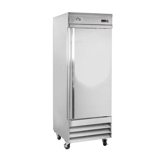 Chef AAA - SS-1R-HC, Commercial 29" Reach-In Refrigerator 1 Solid Door Stainless Steel 23 cu.ft - SS-1R-HC