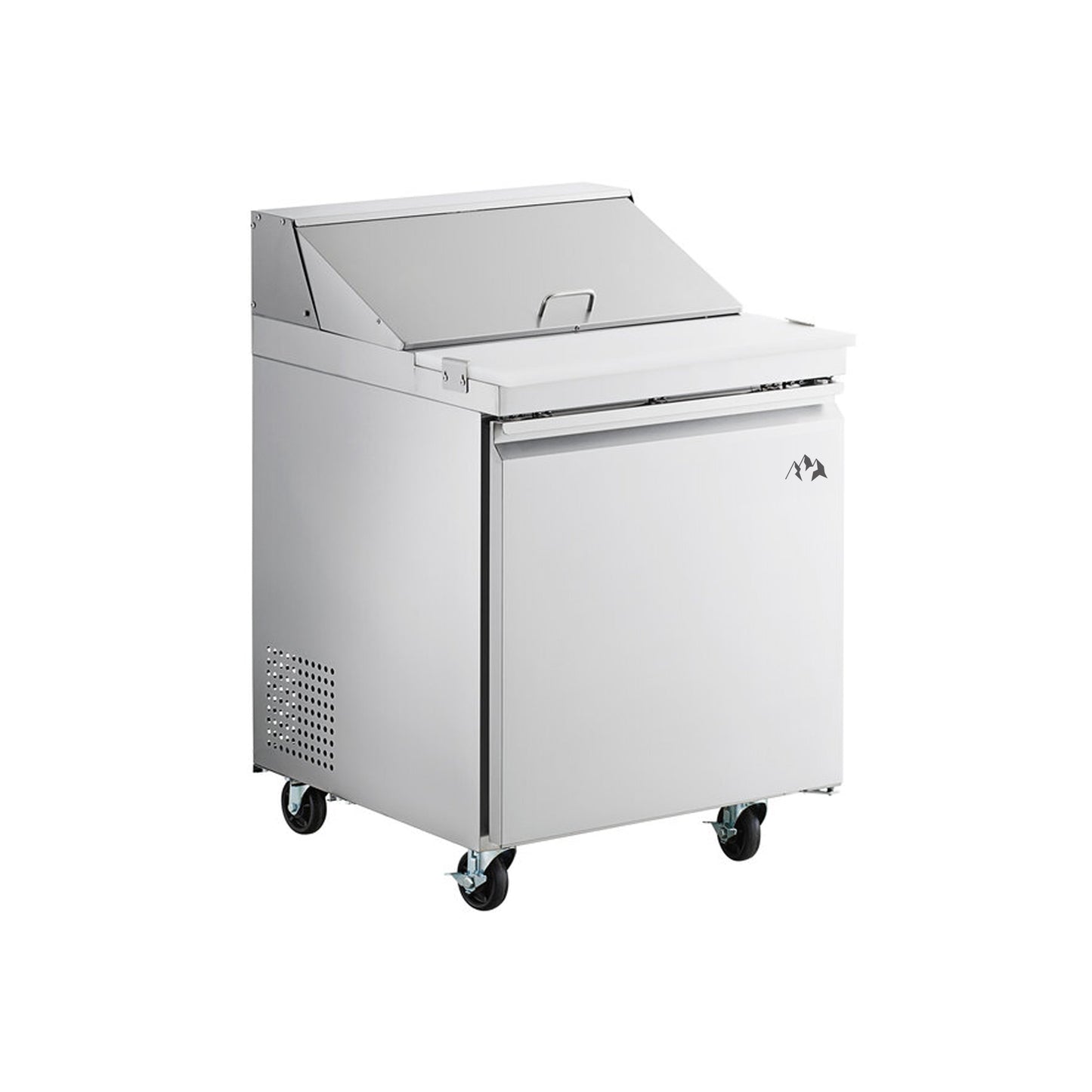 Chef AAA - SS-PT-27-HC, Commercial 27" Sandwich Prep Table Refrigerator 6 Pans 1 Door Stainless Steel 6 cu.ft - SS-PT-27-HC