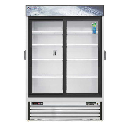 Everest Commercial 53" 2 Sliding Glass Door Chromatography Merchandiser Refrigerator 48 cu .ft. - EMGR48C