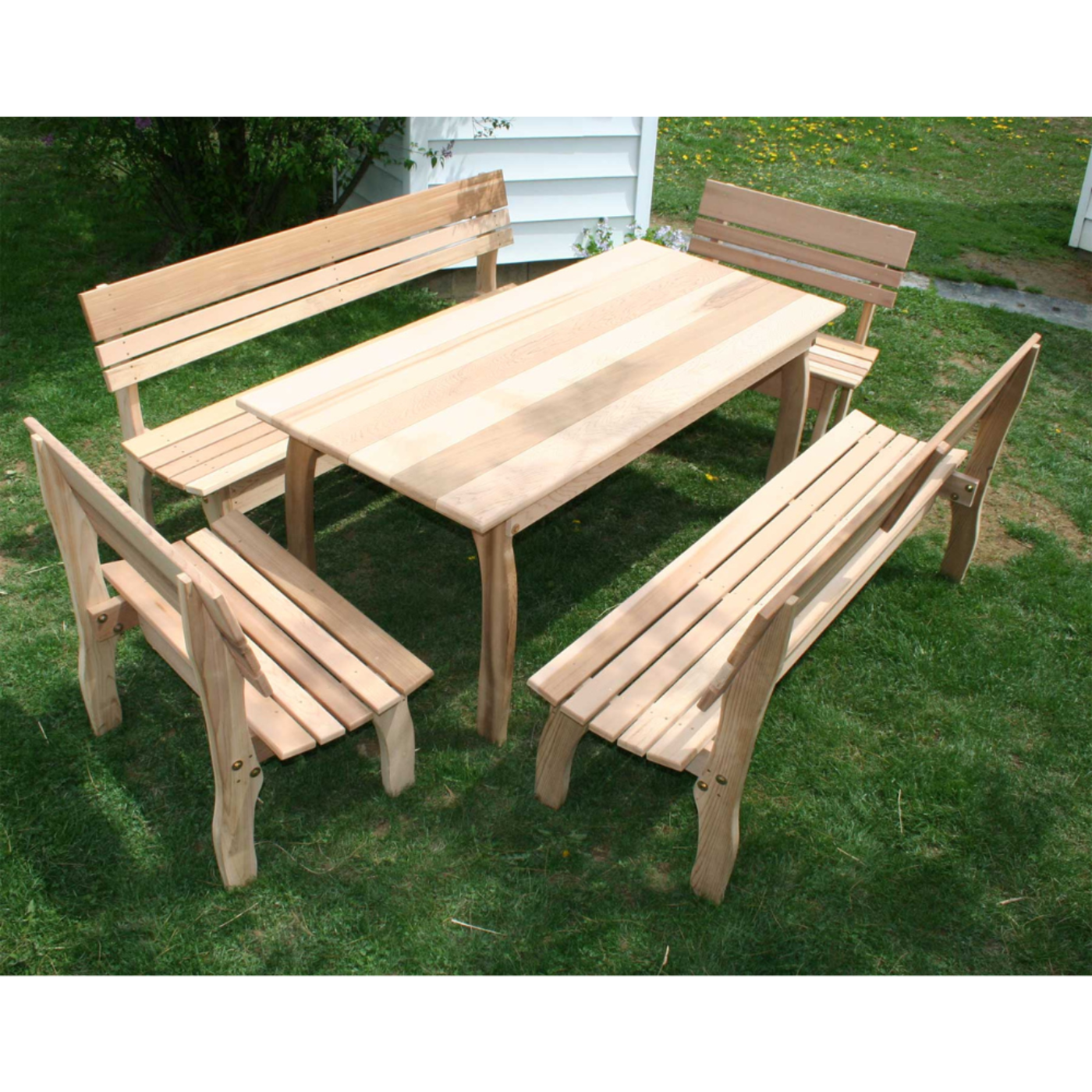 Creekvine Designs Cedar Chickadee Dining Set - ELY46CTT4BBCVD
