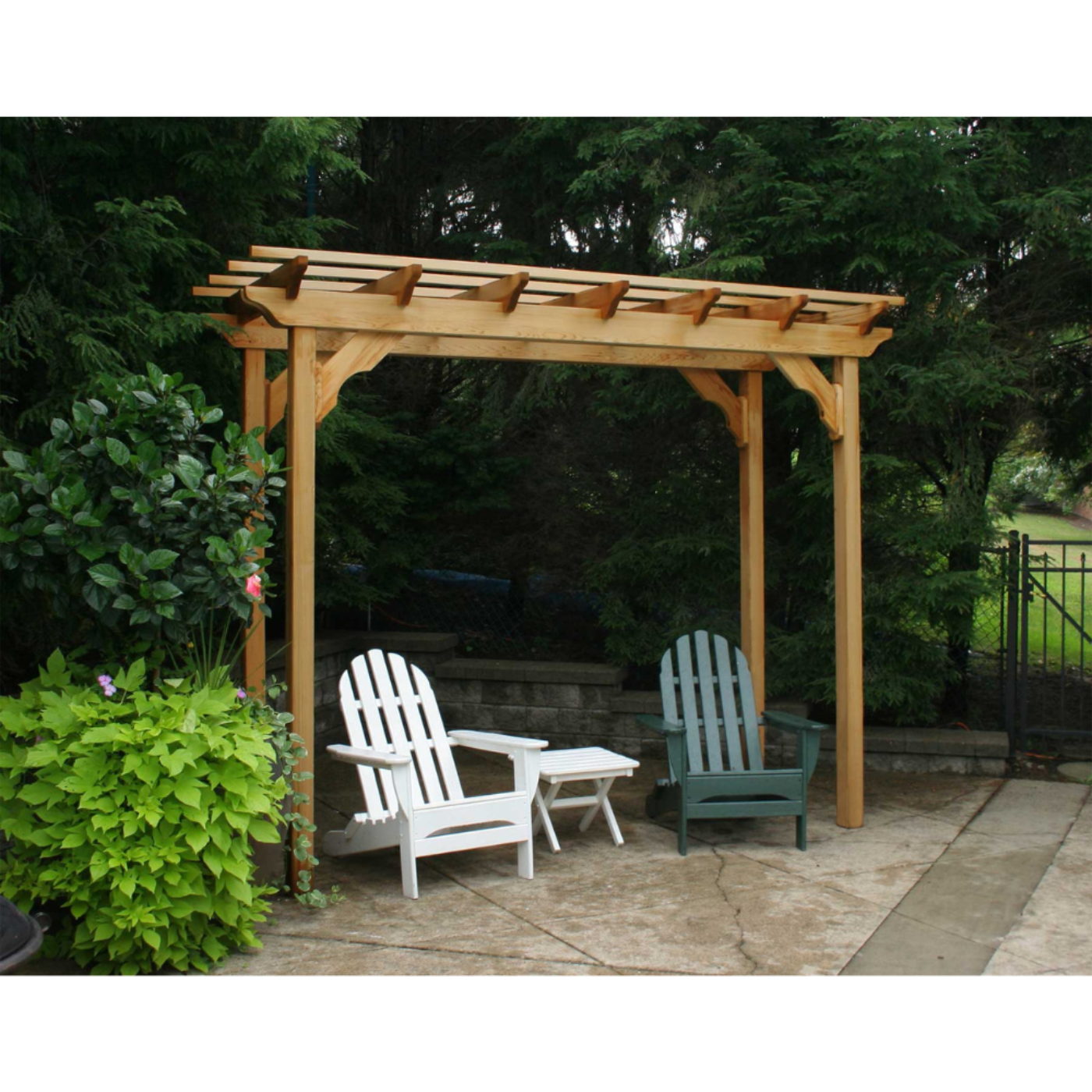 Creekvine Designs Red Cedar Courtyard Pergola - WRF38PERGCVD