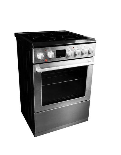 Danby - 24" Slide-In Smooth Top Range, ADA Compliant, Airfry, Manual Clean Ranges - DRCA240BSS