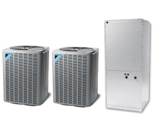 Daikin Light Commercial 10 Ton Multi-Positional Air Conditioning Split System with 15kW Heat Kit - 2xDX3SEA6040,DAX12044