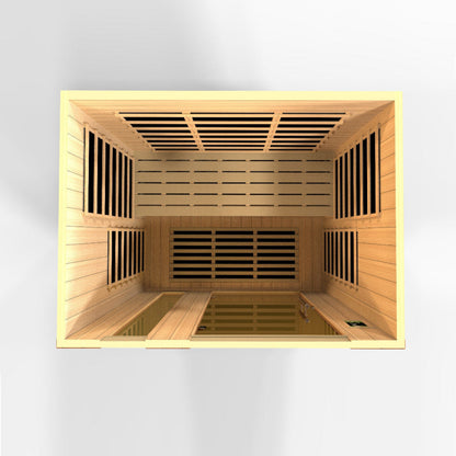 Dynamic Saunas Lugano Elite 3 Person Ultra Low EMF FAR Sauna - DYN-6336-02 Elite