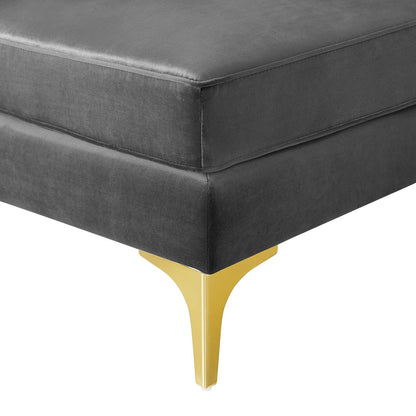 Modway Furniture Triumph Channel Tufted Velvet Corner Chair – Luxe Retro Modern Design for Stylish Living Spaces