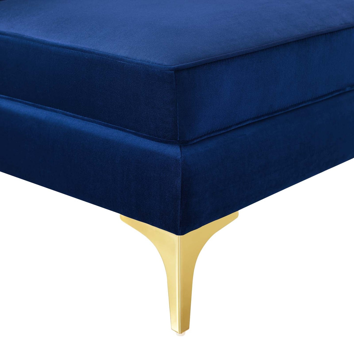 Modway Furniture Triumph Channel Tufted Velvet Corner Chair – Luxe Retro Modern Design for Stylish Living Spaces
