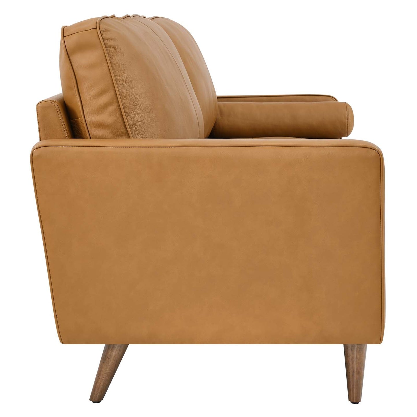 Modway Furniture Valour 88" Leather Sofa - Mid-Century Modern Design with Comfortable Tufted Style and Easy Assembly