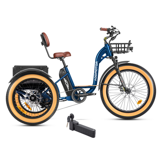 Addmotor 750W 48V Grandtan Plus II Trike Extra Fat Tire Electric Bike - EB-ADD-GTP2-NBL