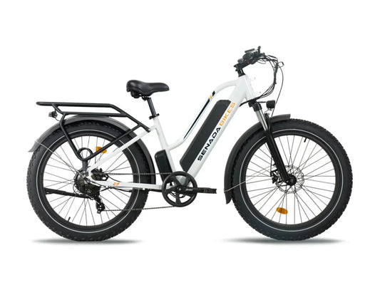Senada Bikes 1000W 48V Herald Pro All-Terrain Comfort Fat Tire Step-Thru Electric Bike - EB-SN-HERALD-W