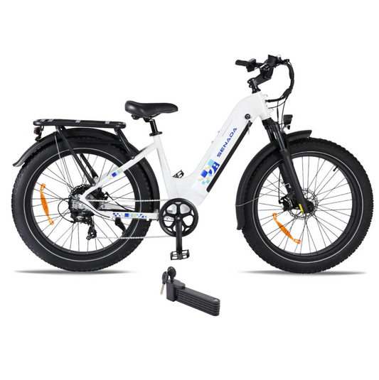 Senada Bikes 1000W 48V Mayor Premium All-Terrain Step-Thru Fat Tire Electric Bike - EB-SN-MAYOR-W