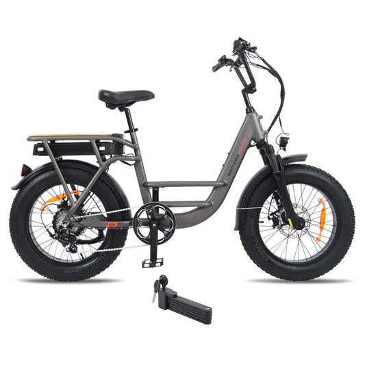 Senada Bikes 500W 48V Osprey All-Terrain Comfort Long Range Step-Thru Fat Tire Electric Bike - EB-SN-OSPREY-LB