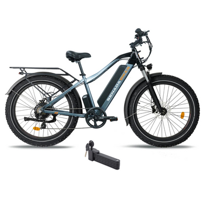 Senada Bikes 1000W 48V Saber Pro All-Terrain Utility Fat Tire Electric Bike - EB-SN-SABER-CG