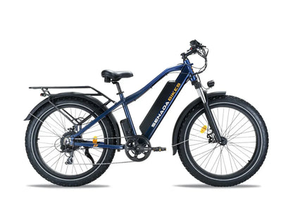 Senada Bikes 1000W 48V Saber Pro All-Terrain Utility Fat Tire Electric Bike - EB-SN-SABER-CG