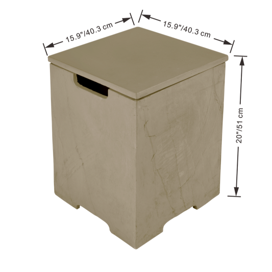 Elementi Plus Colorado Fire Table Tank Cover Dimensions