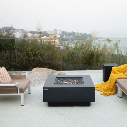 Elementi Plus Bergen Fire Table Front Angle Outdoor balcony