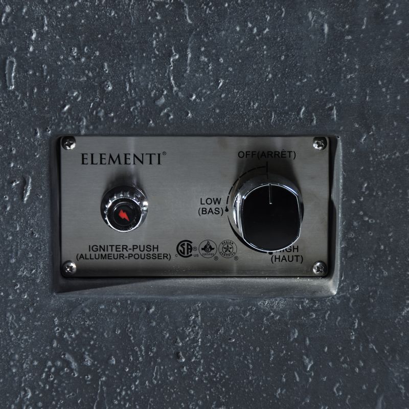 Elementi Plus Bergen Fire Table Ignition switch