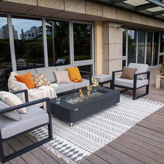 Elementi Sydney Ethanol Fire Pit Slate Black Outdoor Lifestyle