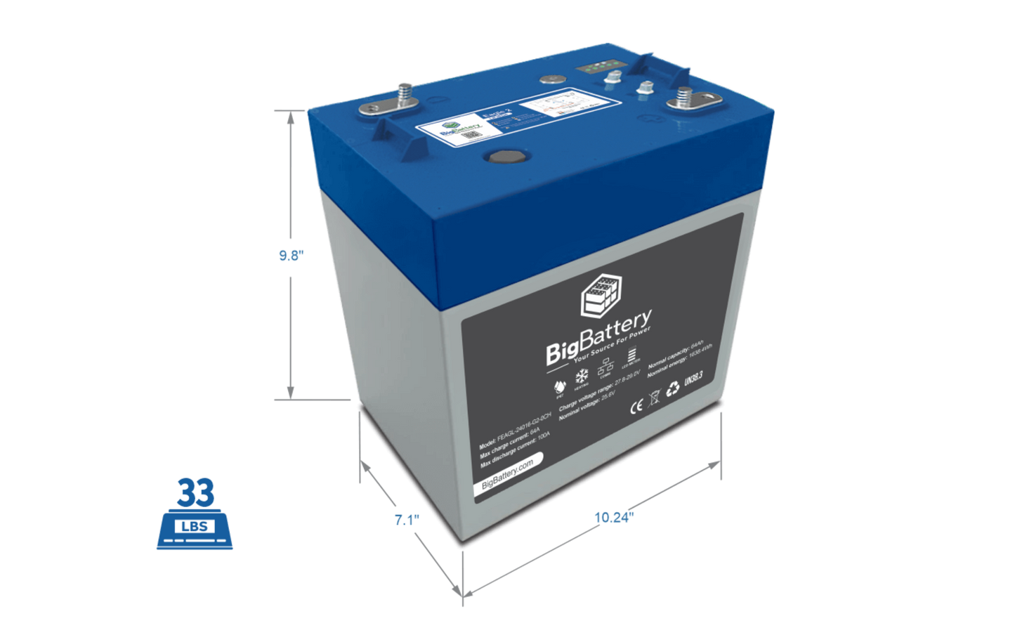 Big Battery 24V 2x EAGLE 2 Scissor Lift Kit - K0989