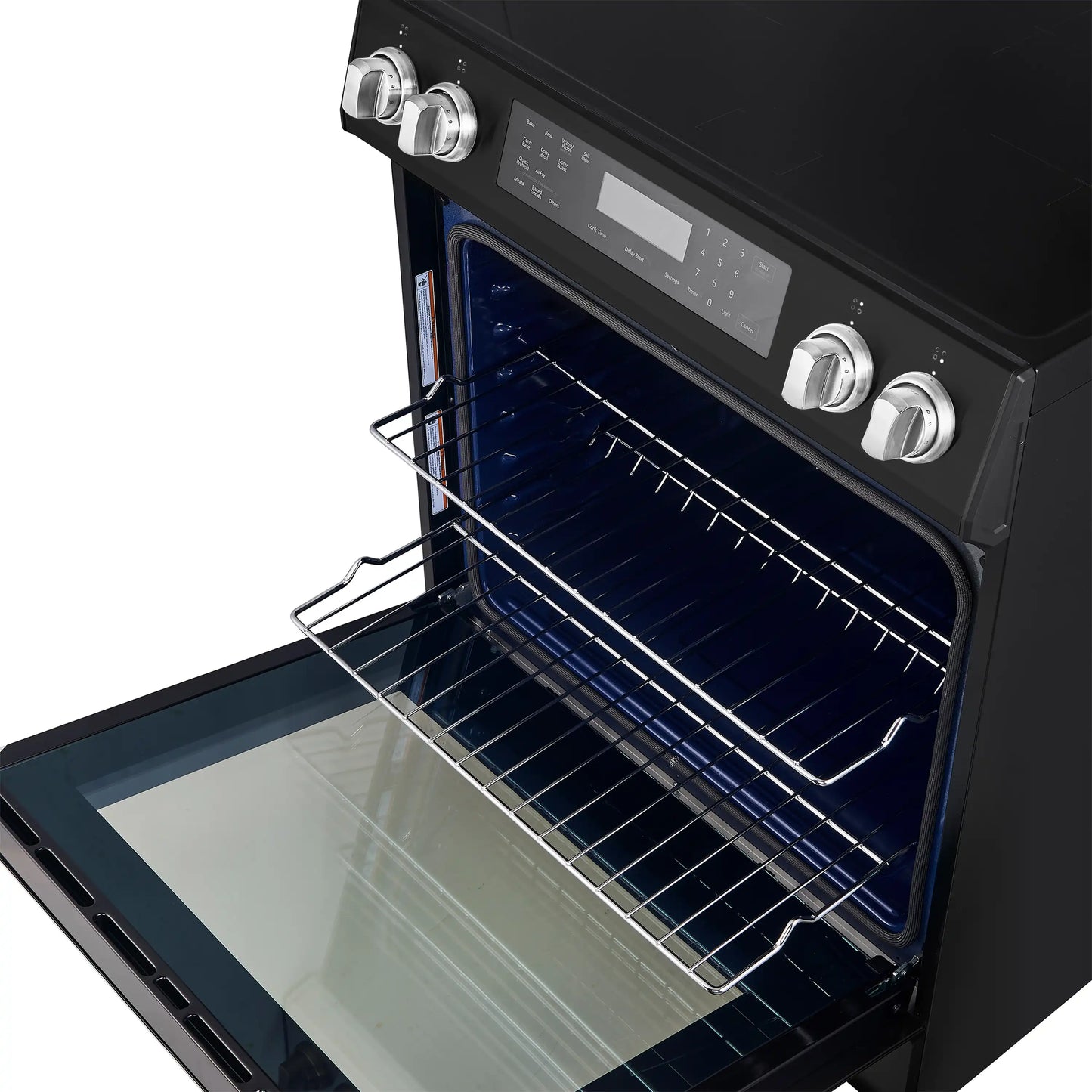 Forno 5-Piece Appliance Package - 30-Inch Induction Range, Under Cabinet Range Hood, Refrigerator with Water Dispenser, Dishwasher, and 30-Inch Microwave Drawer in Black with Stainless Steel Trim - APW5-905-30BLK-MWD30