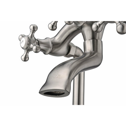 Anzzi Tugela 3-Handle Claw Foot Tub Faucet with Hand Shower FS-AZ0052 - FS-AZ0052BN