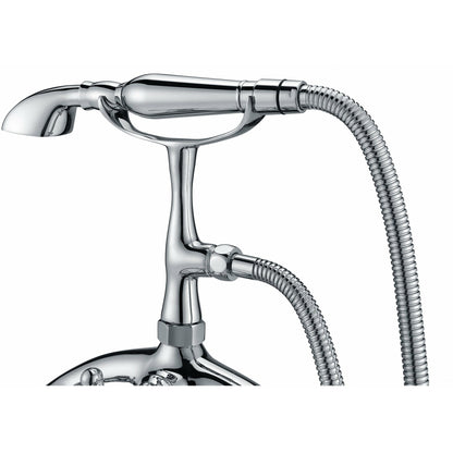 Anzzi Tugela 3-Handle Claw Foot Tub Faucet with Hand Shower FS-AZ0052 - FS-AZ0052BN