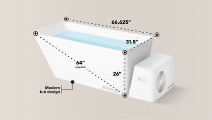 The Plunge Original Cold Plunge Tub - EVOLVE-XL-ST-COLD