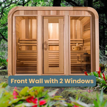 Dundalk Leisure Knotty Cedar Outdoor Luna Sauna - 862LUE