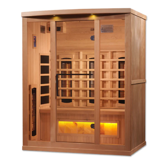 Golden Designs Full Spectrum Infrared Sauna with Himalayan Salt Bar - Reserve Edition