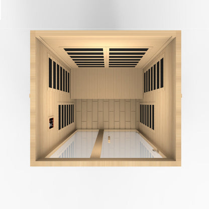 Dynamic Saunas Santiago 2 Person Low EMF FAR Infrared Sauna (DYN-6209-01) - DYN-6209-01